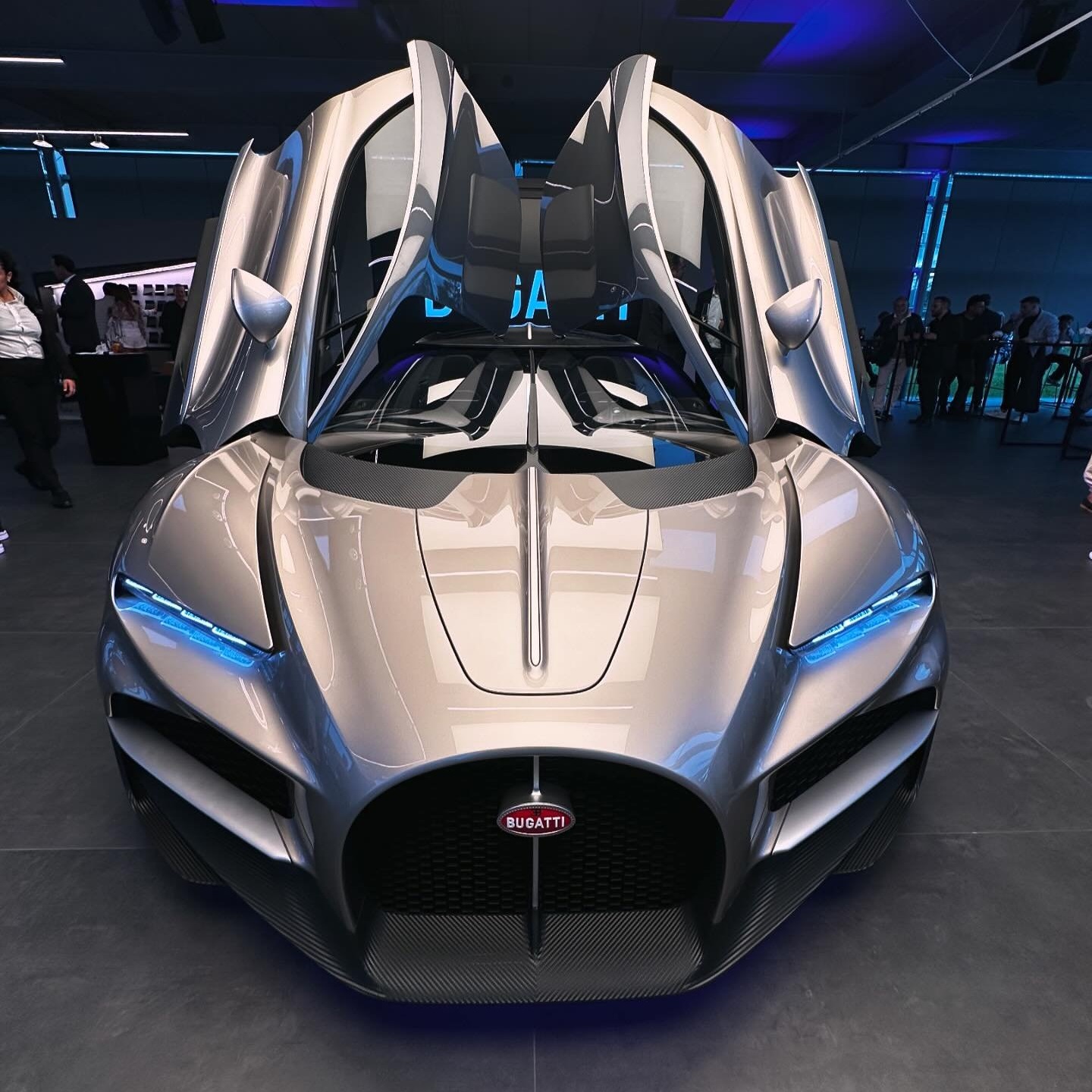 Bugatti Tourbillon front end with horseshoe grille