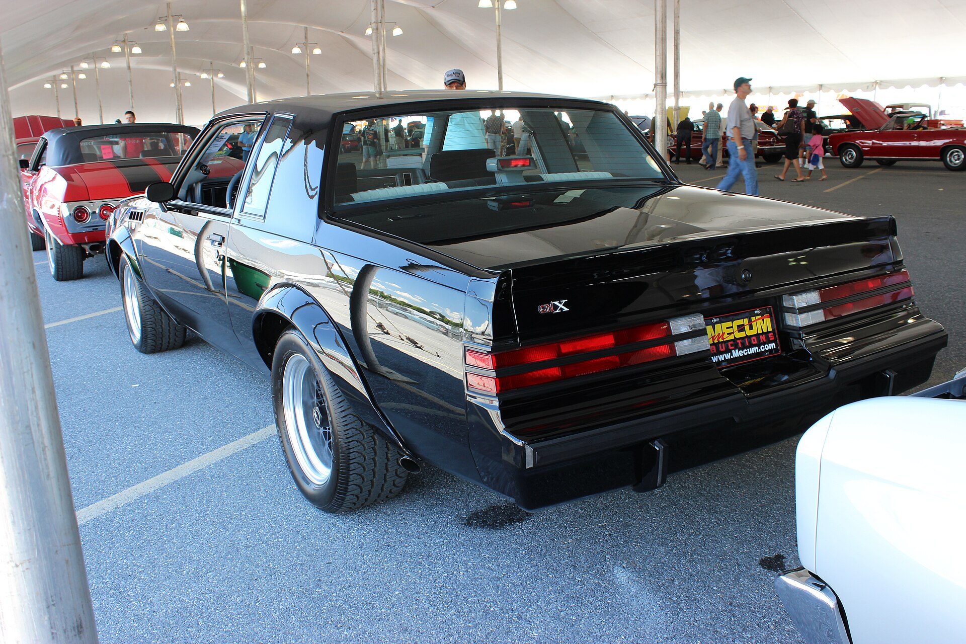 Black Buick GNX, front three-quarter view
