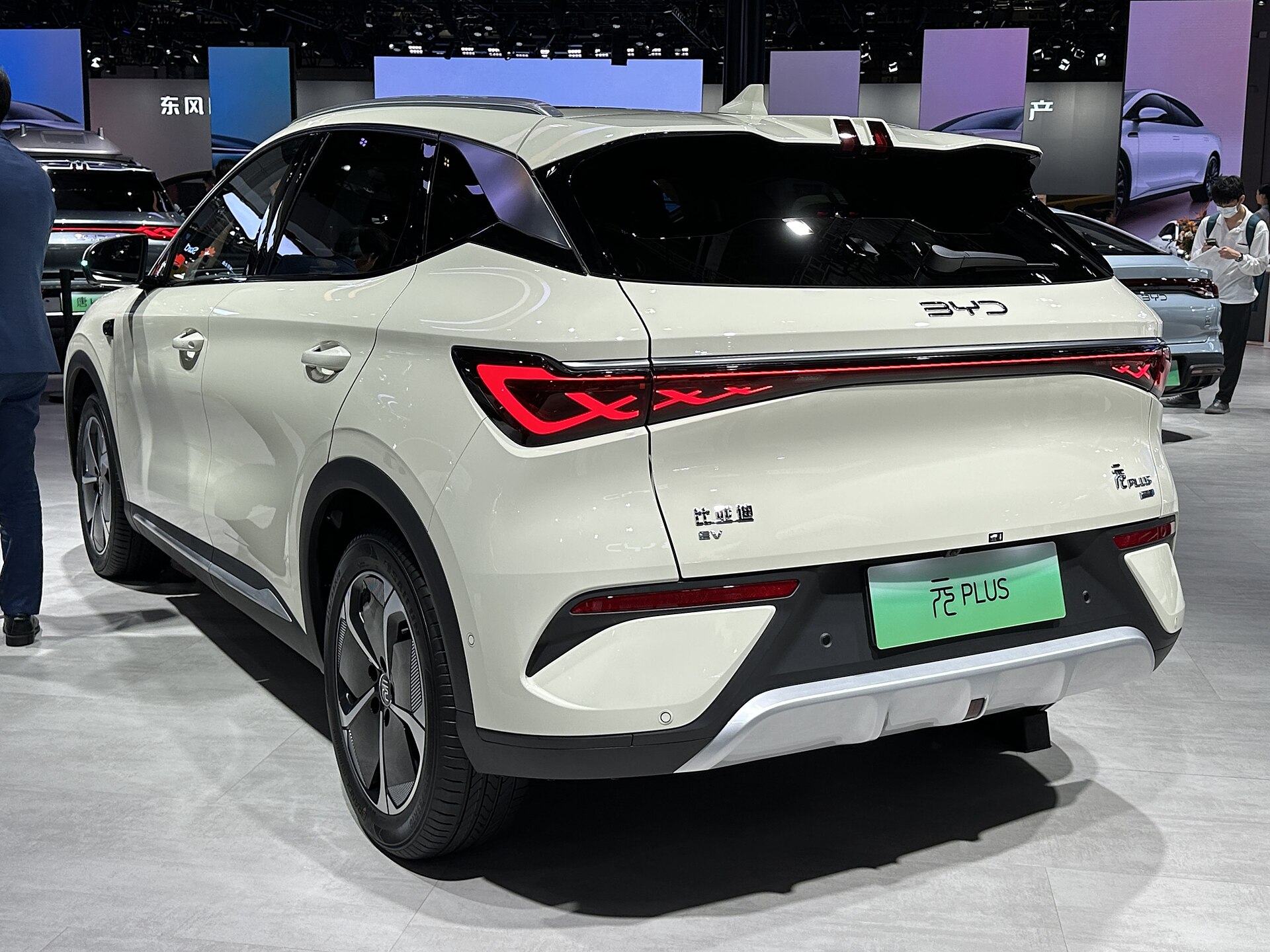 Facelifted BYD Yuan Plus, rear view