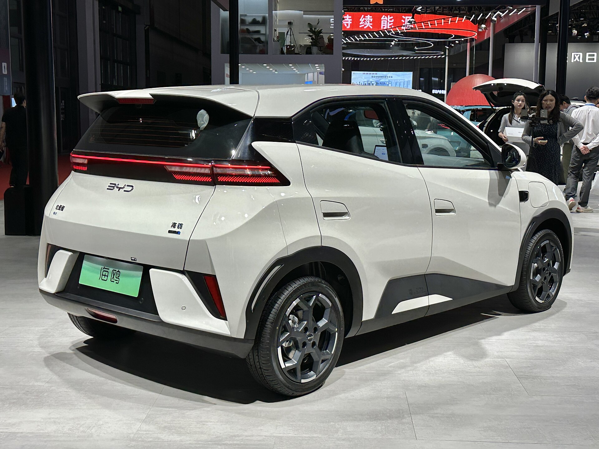 Facelifted BYD Seagull, rear view