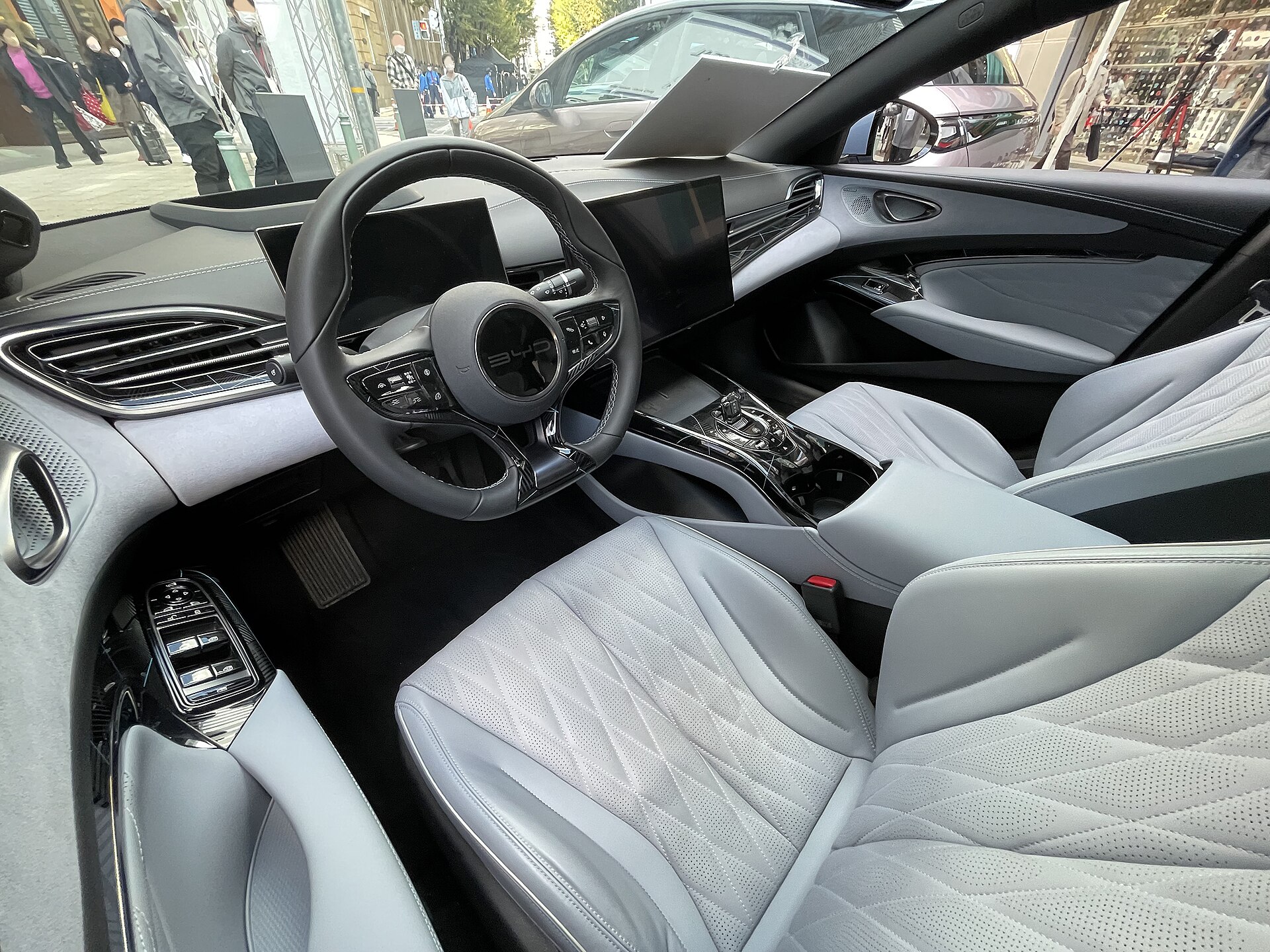BYD Seal cabin with large central touchscreen