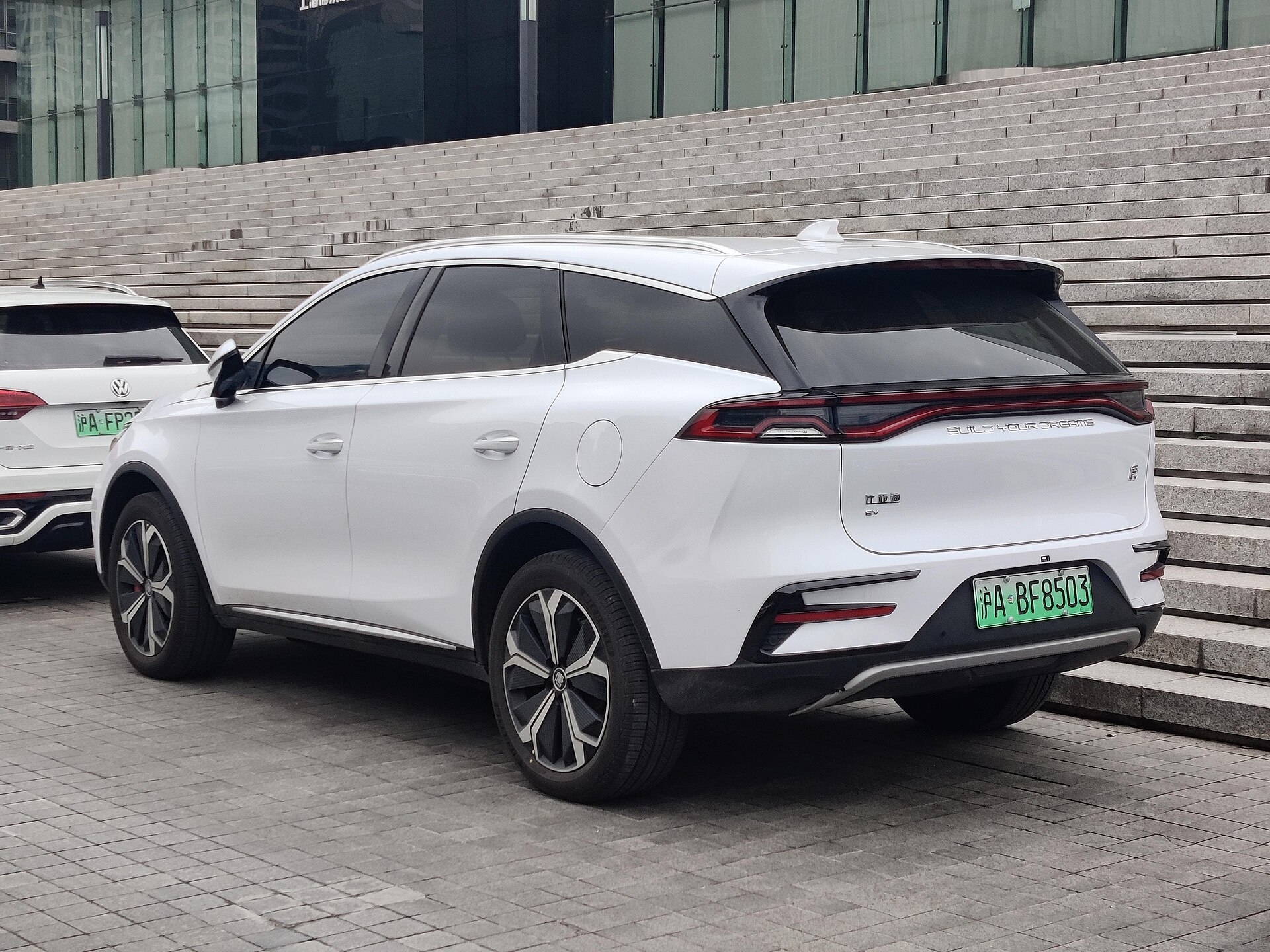 Rear view of the BYD Tang EV