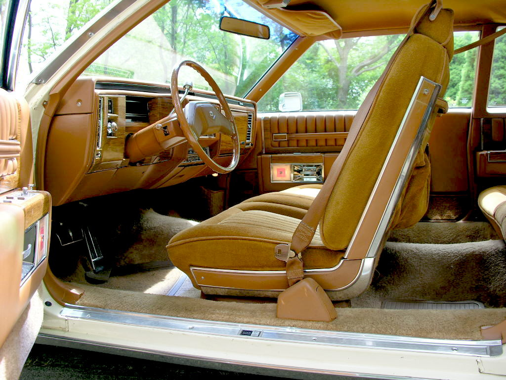 Front seats and dashboard of a 1980 Coupe de Ville