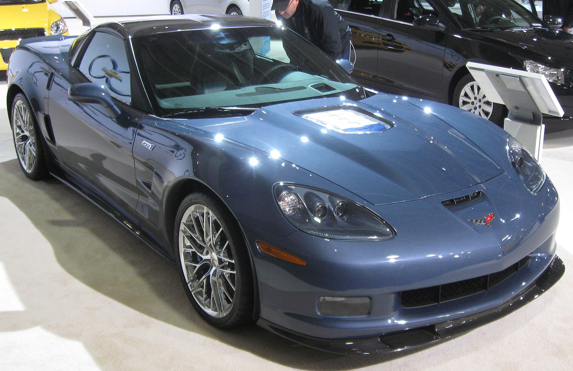 Chevrolet Corvette C6 ZR1 at a motor show