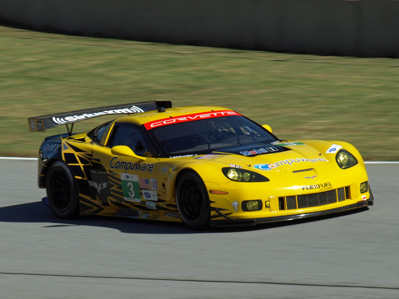 Chevrolet Corvette C6.R racing car on track