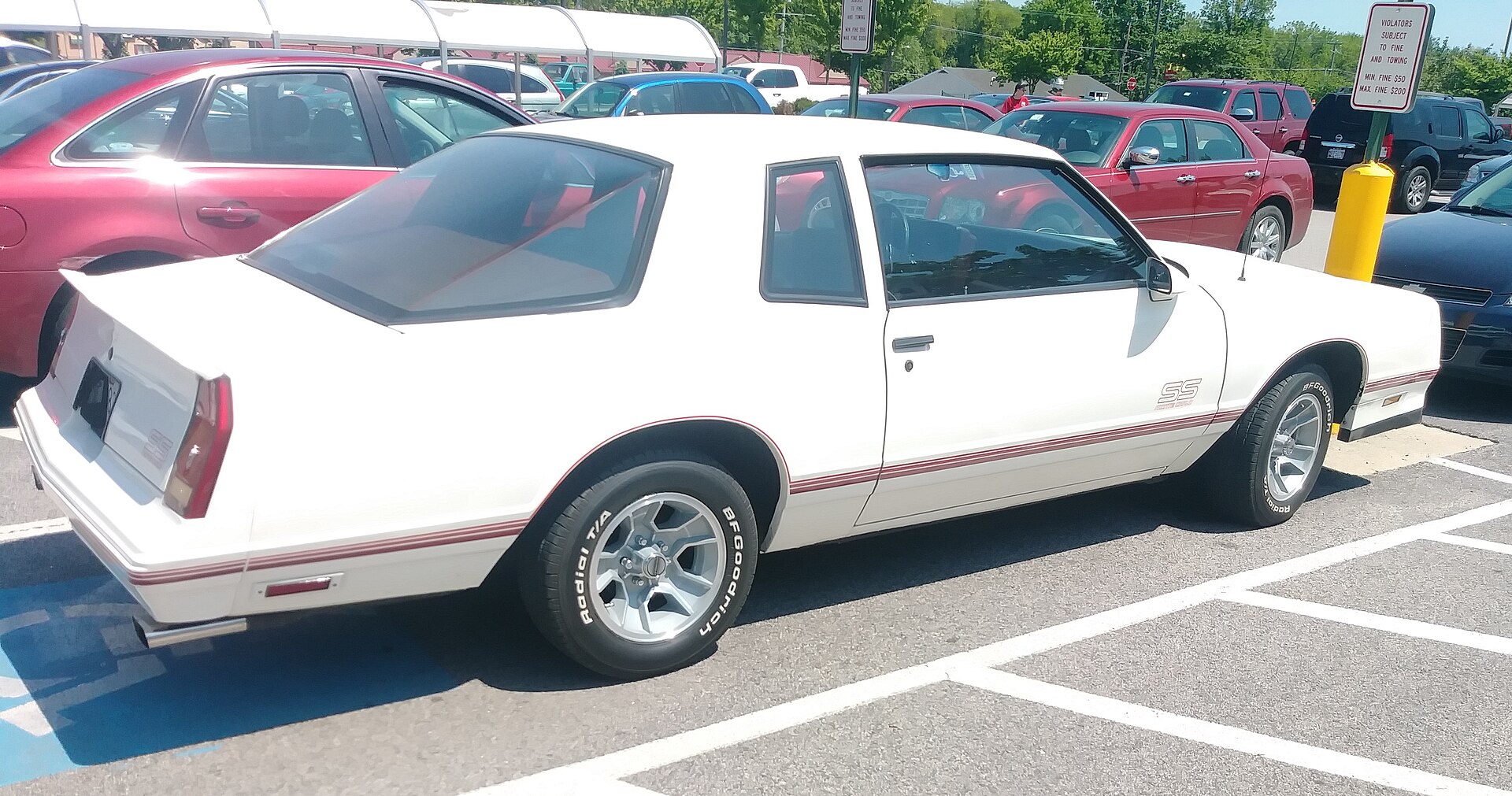 Chevrolet Monte Carlo SS Aerocoupe with the sloping rear window
