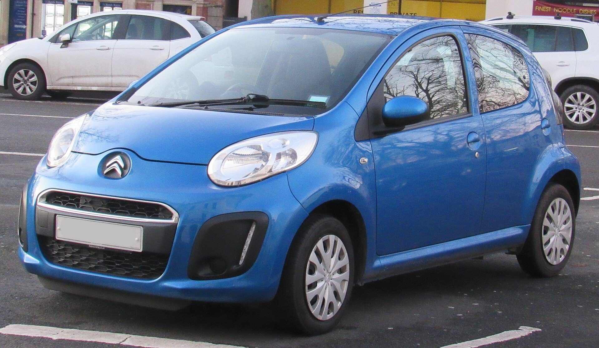 First-generation Citroën C1 with LED daytime lights