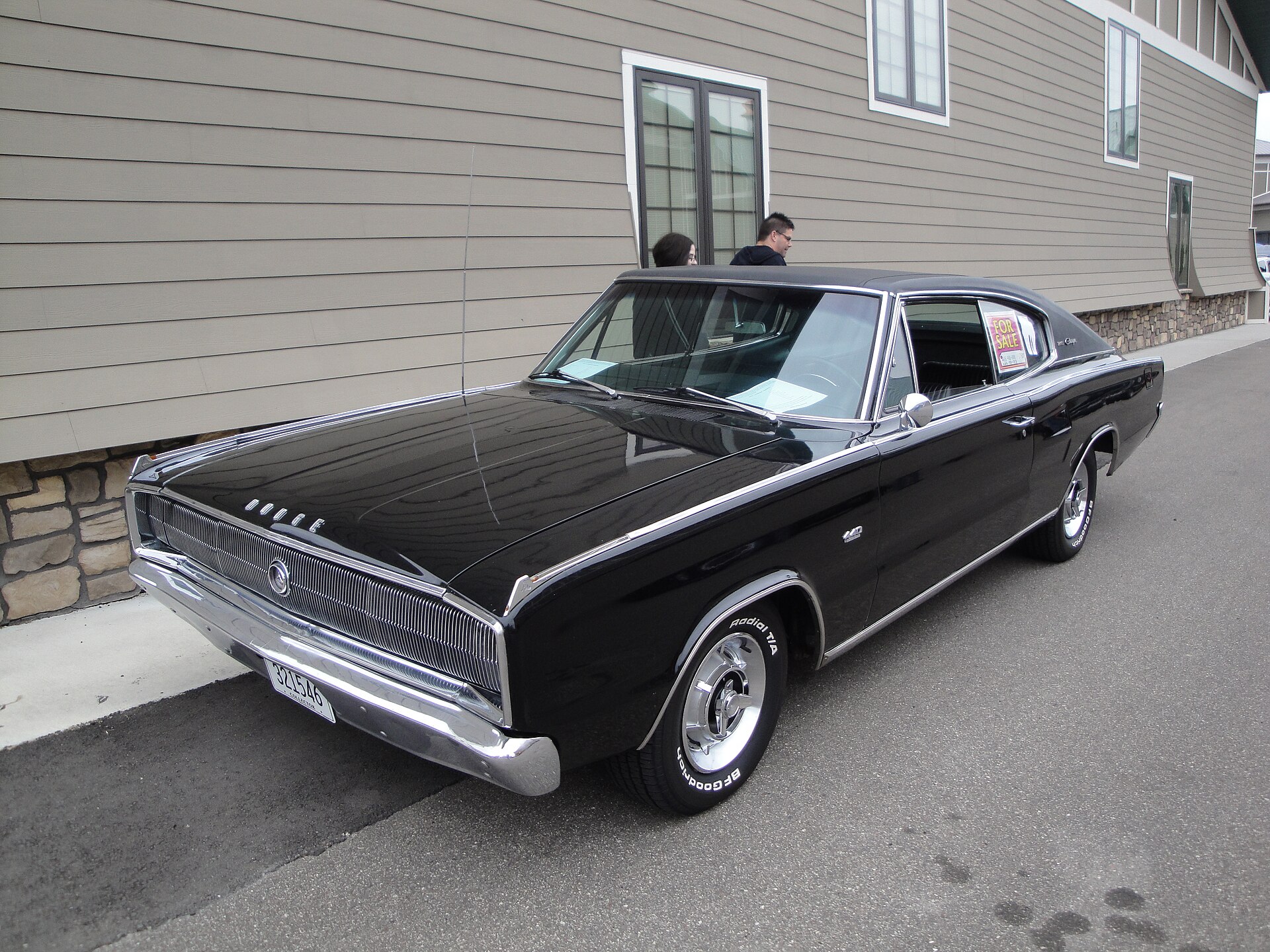 1967 Dodge Charger fastback, side view