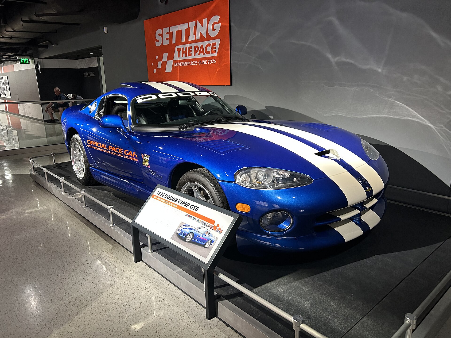 Dodge Viper GTS pace car at the Indianapolis Motor Speedway