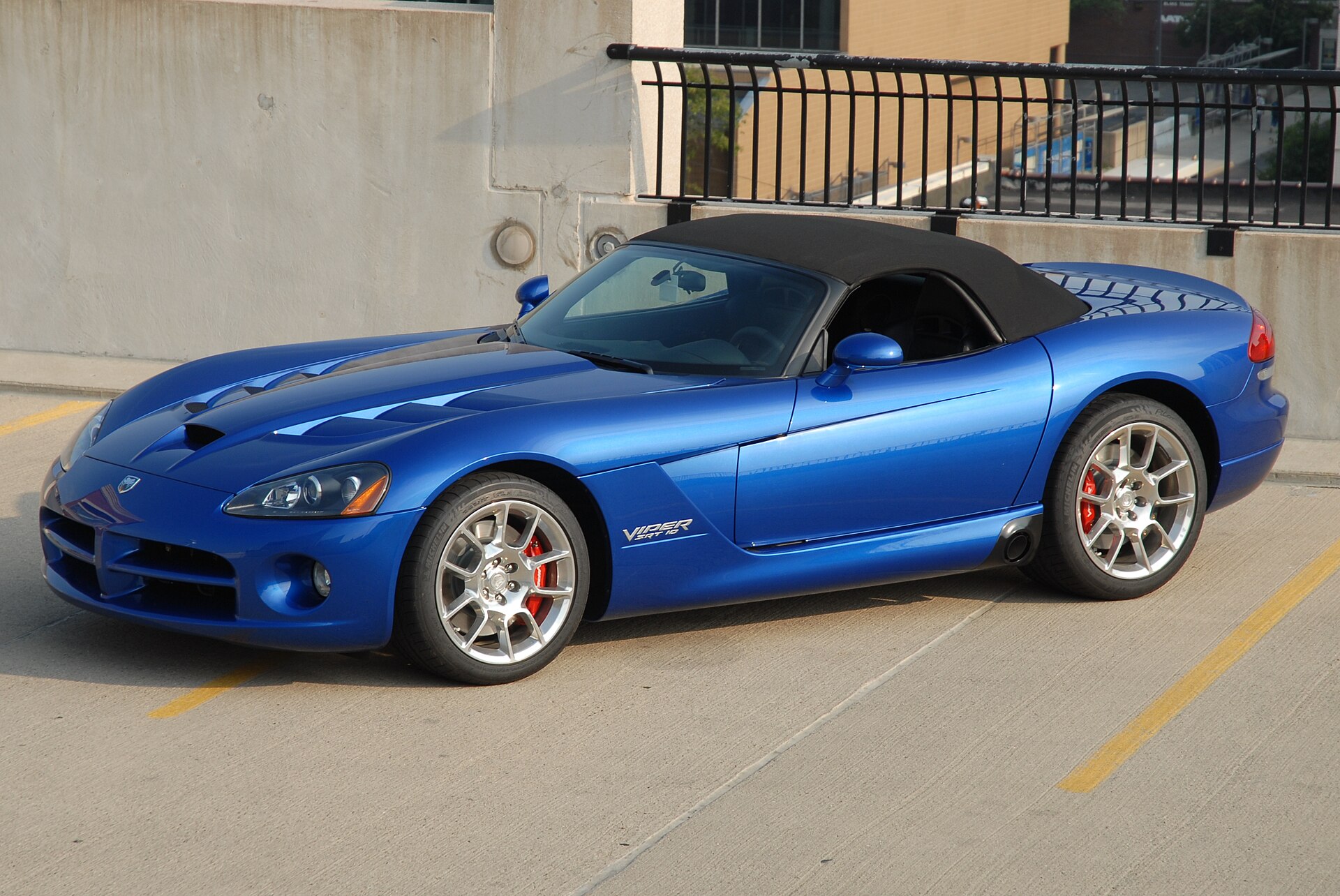 Blue Dodge Viper SRT-10 of 2008