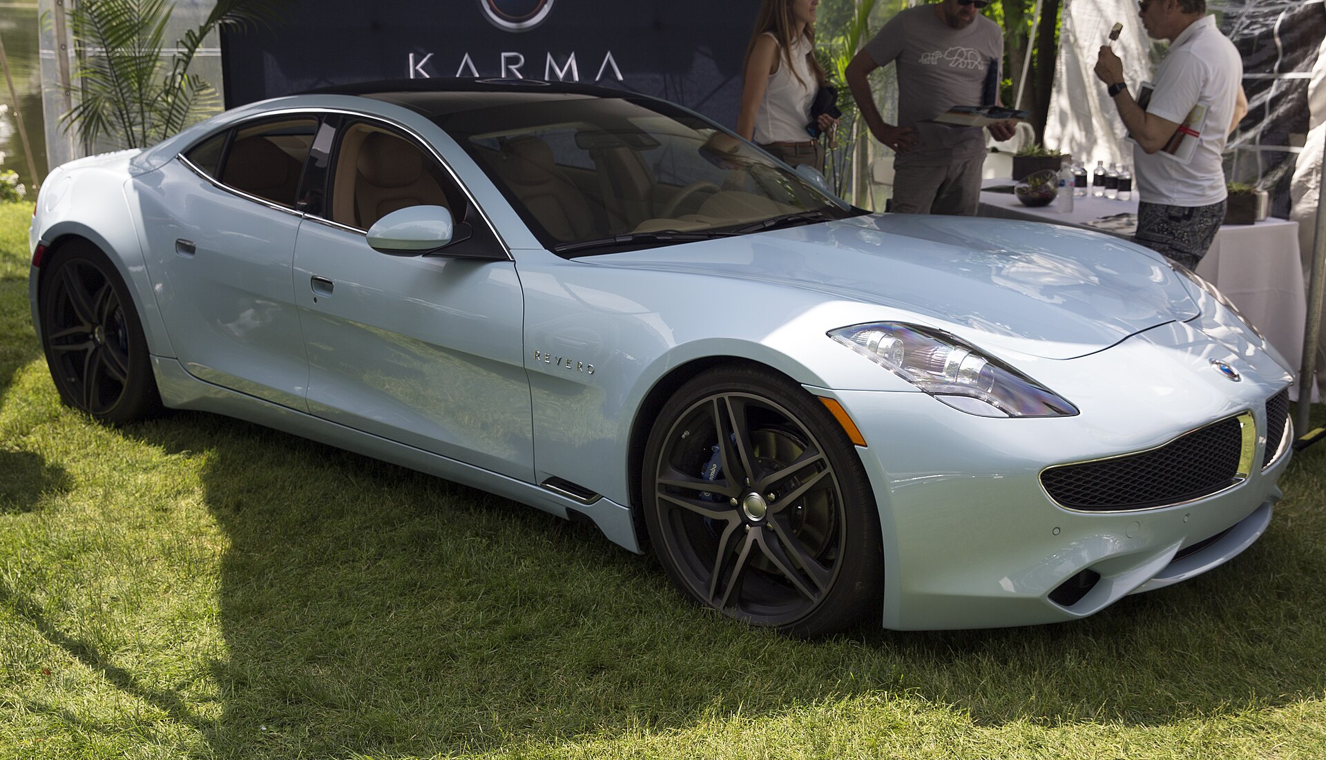 2018 Karma Revero saloon, front right view