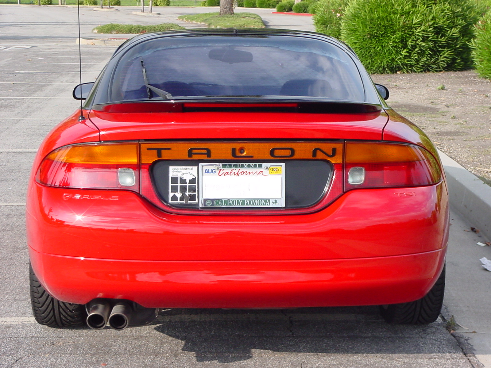 Rear of an Eagle Talon hatchback