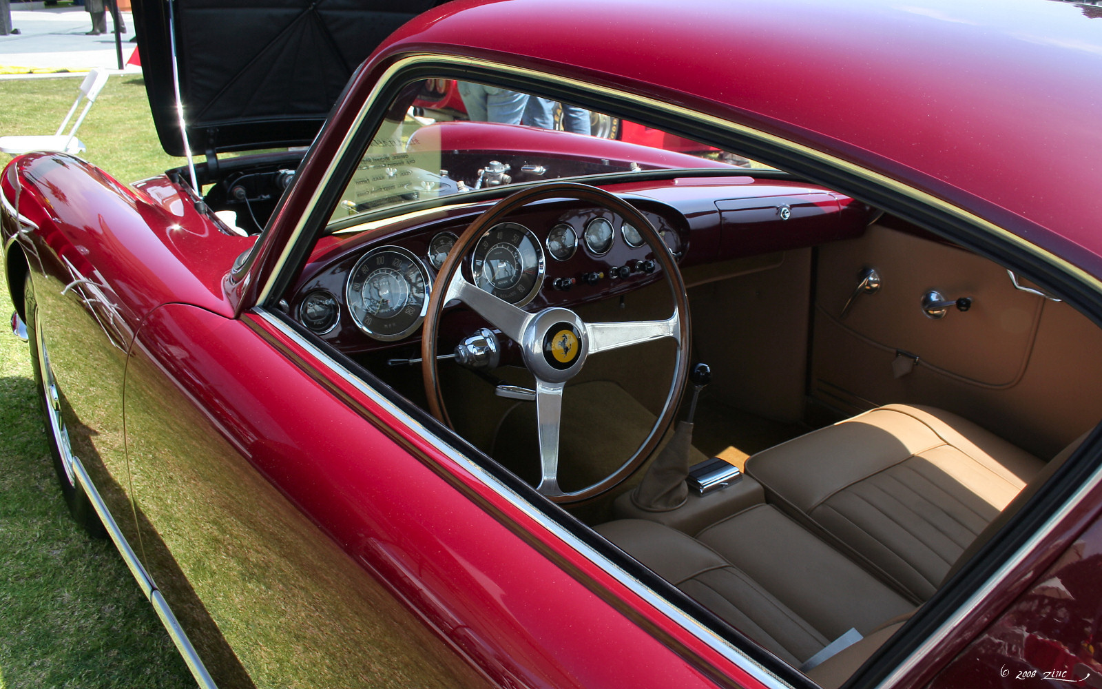Ferrari 250 GT Ellena dashboard and steering wheel