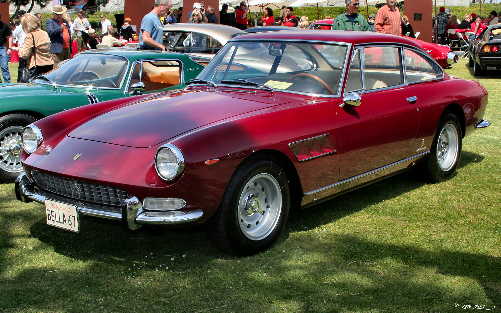 Red Ferrari 330 GT 2+2 Series II