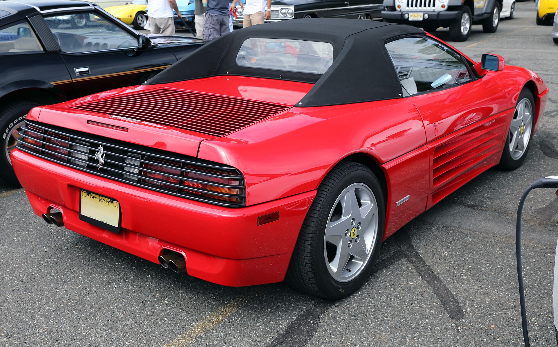 Ferrari 348 Spider convertible, roof up