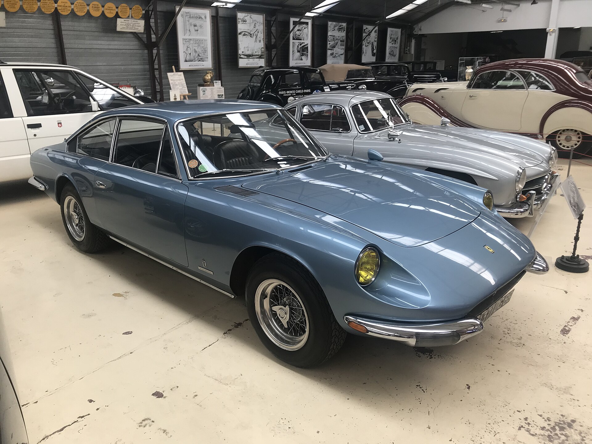 Ferrari 365 GT 2+2 in a museum