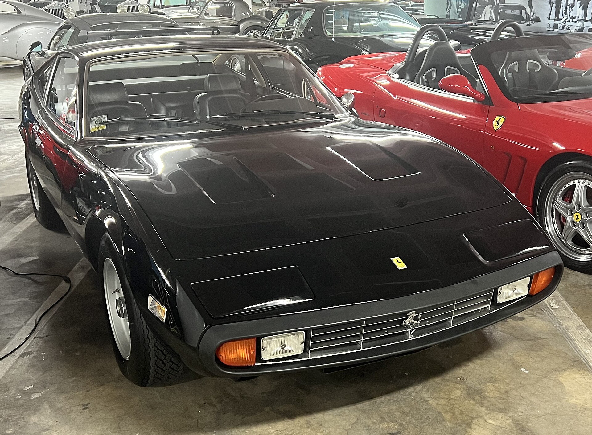 Ferrari 365 GTC/4 in a museum