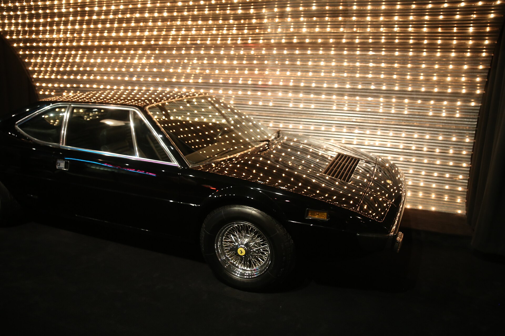 1975 Ferrari Dino 308 GT4 coupe on display