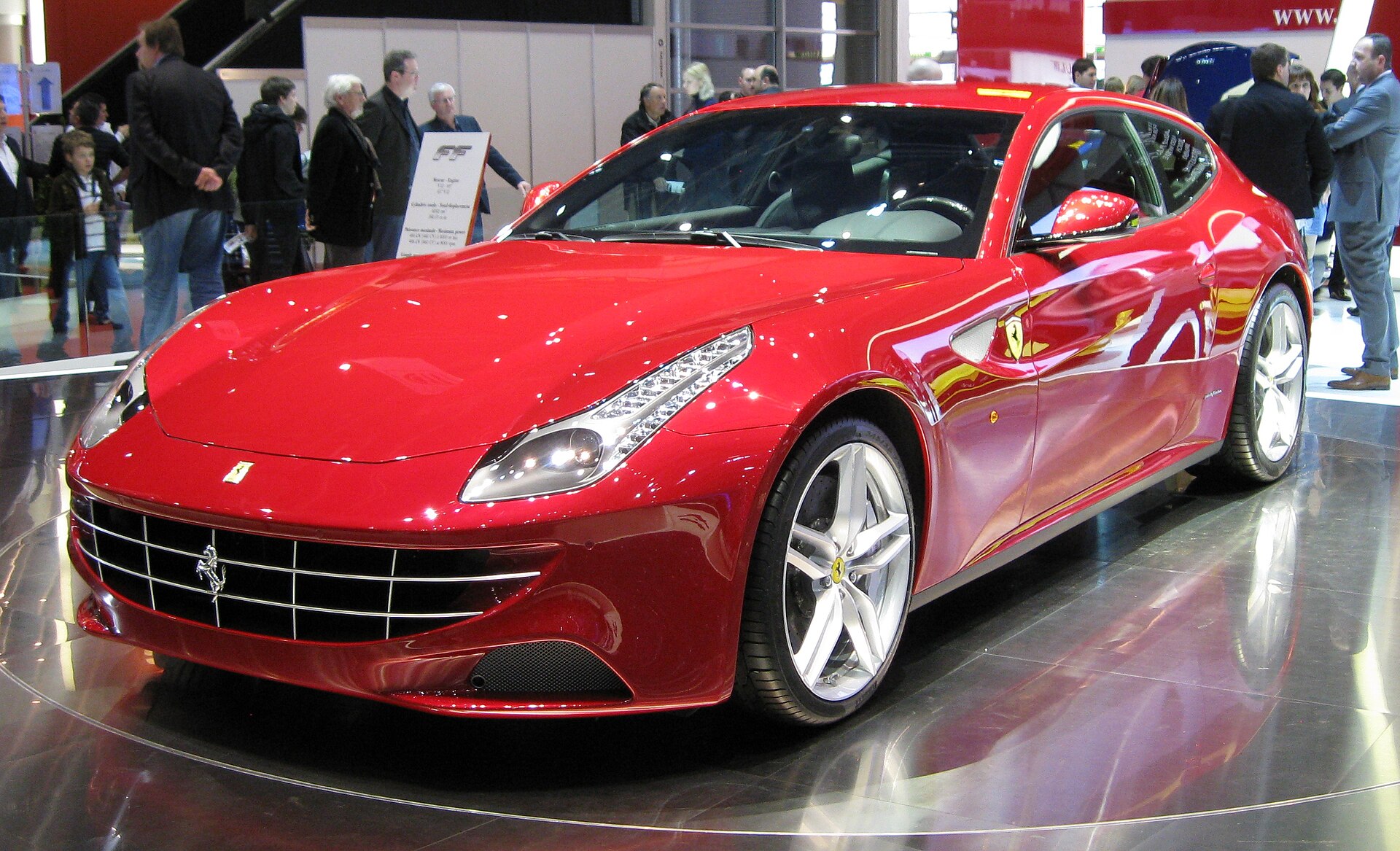 Ferrari FF on display at the Geneva Motor Show