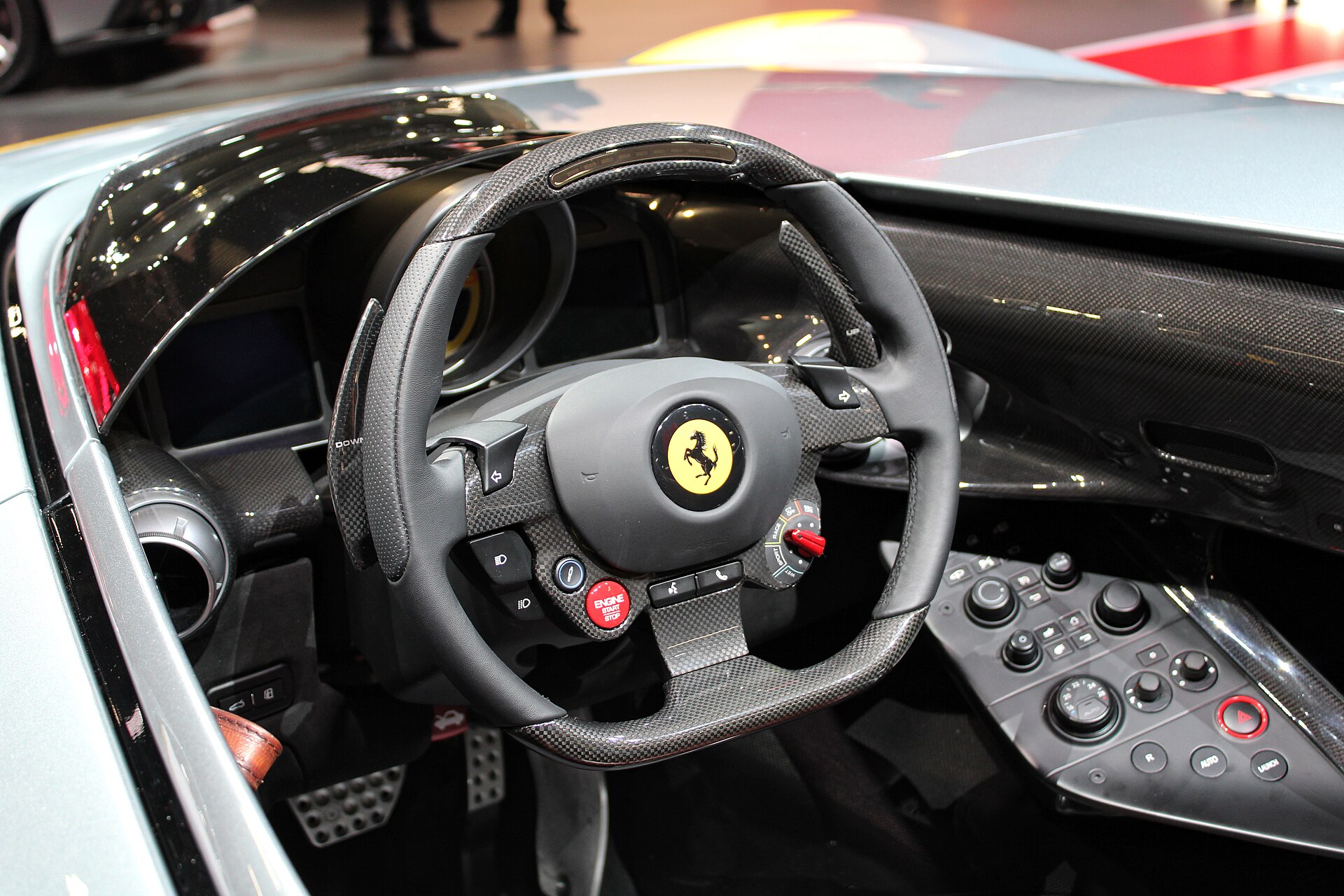 Ferrari Monza SP1 cockpit without windscreen