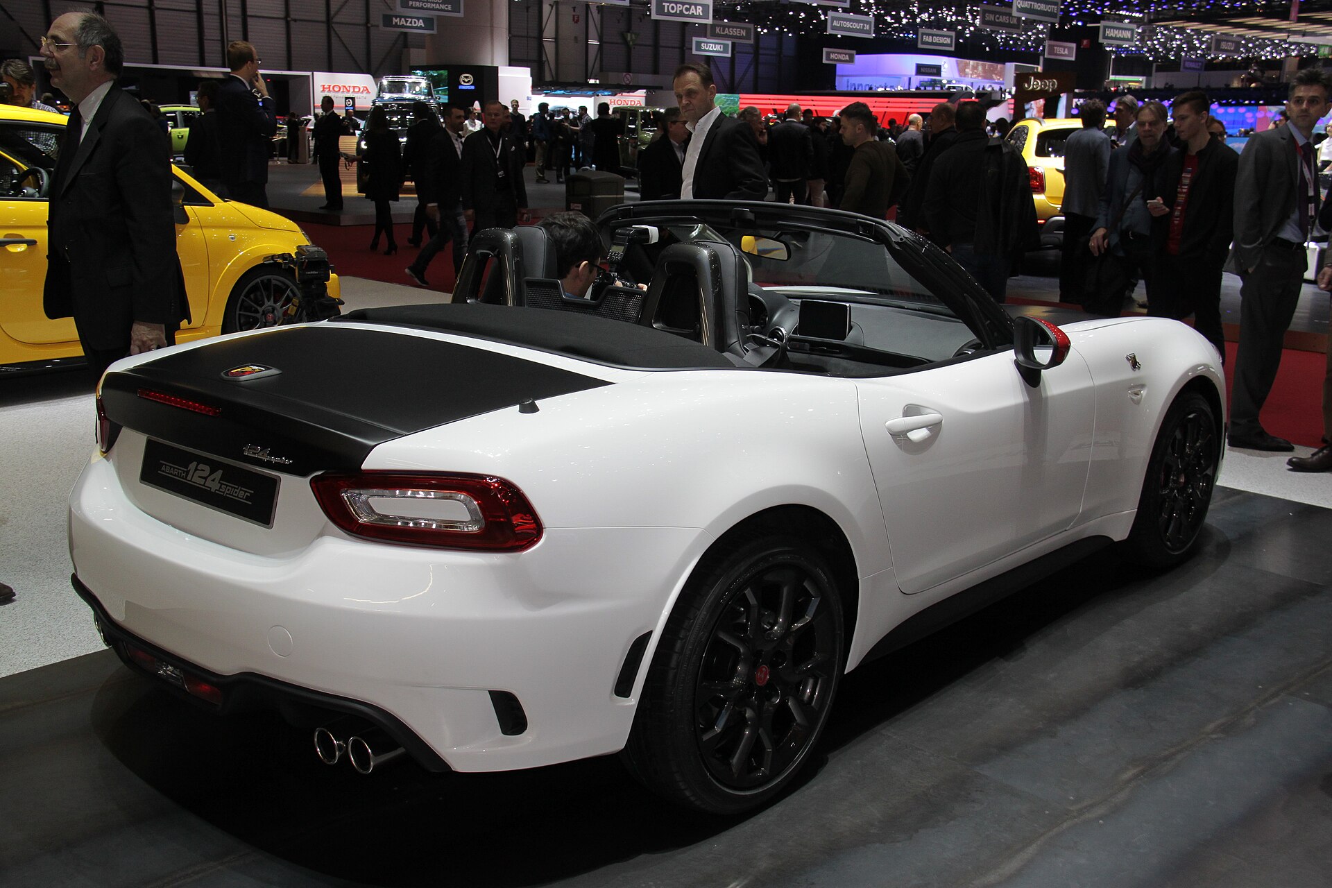 Abarth 124 Spider roadster with Abarth badging