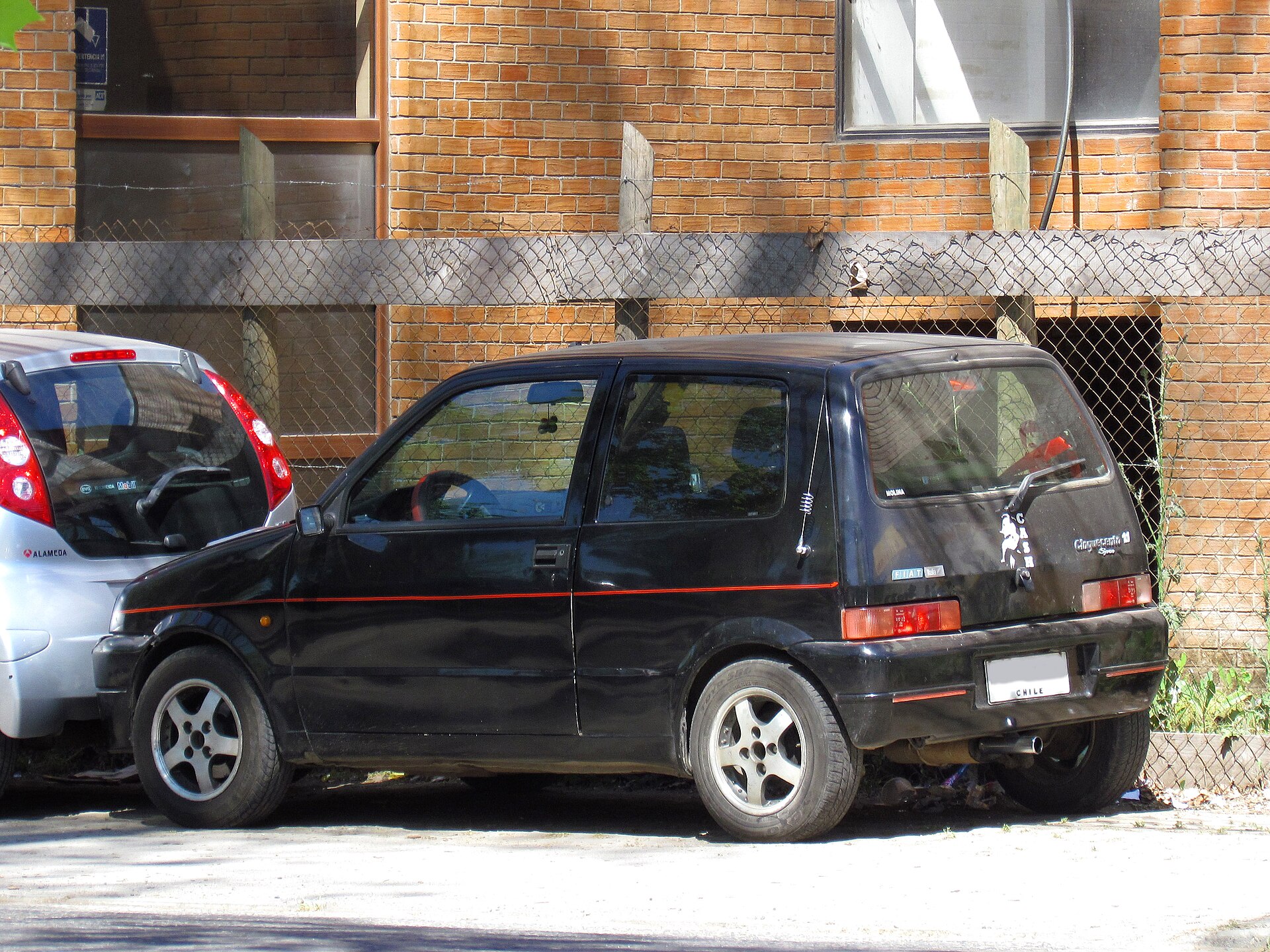 Fiat Cinquecento Sporting with alloy wheels