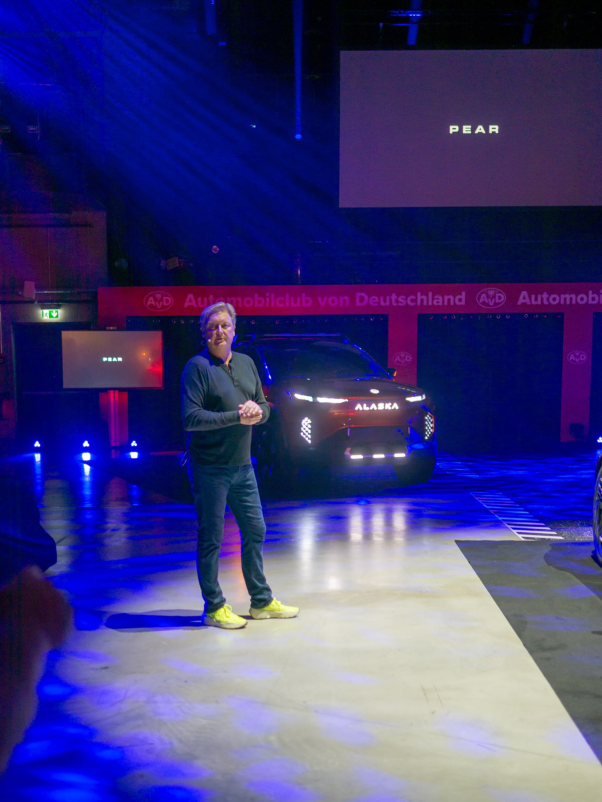 Fisker cars on the company stand at IAA Mobility 2023