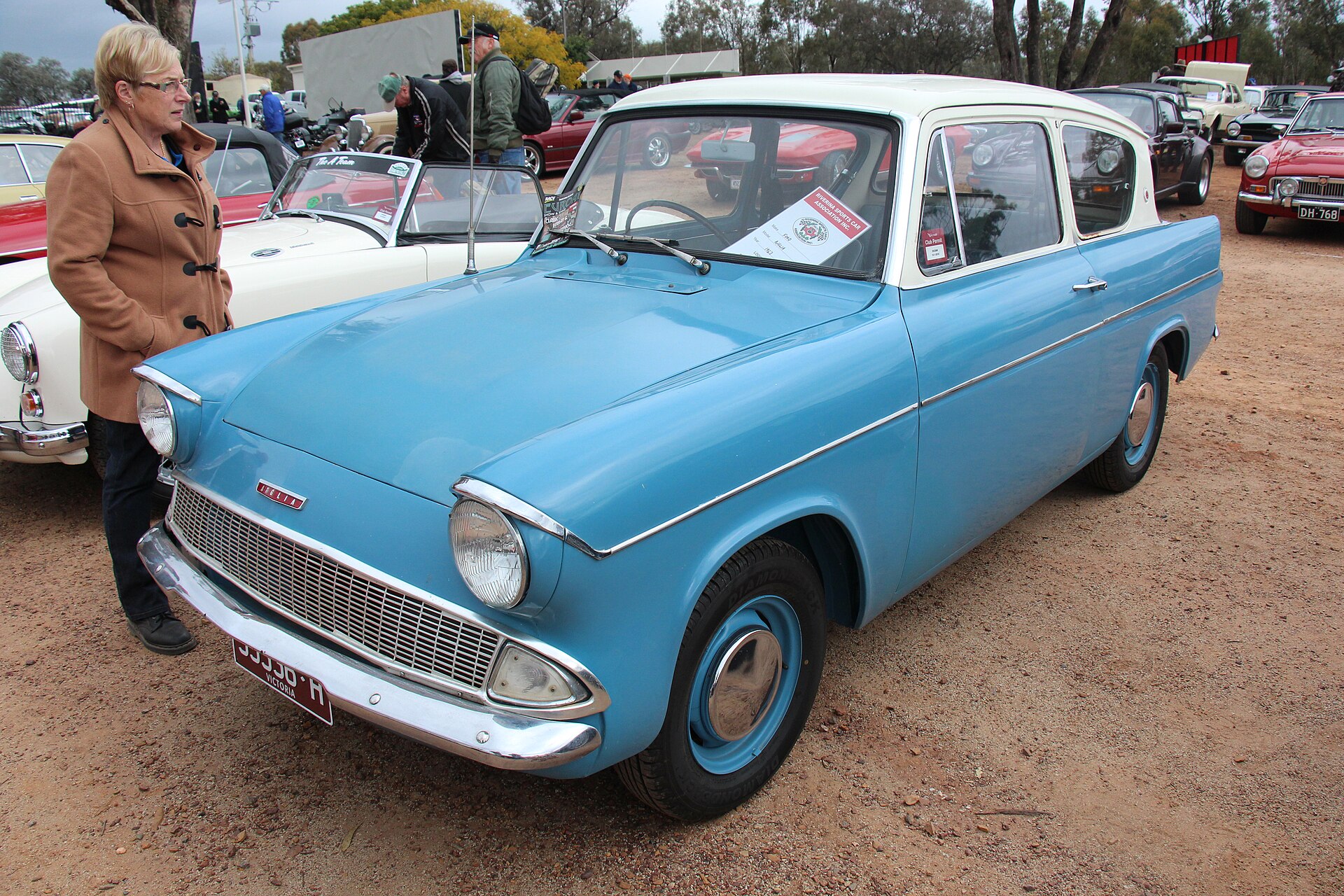 Ford Anglia 105E of 1962 seen from the rear quarter