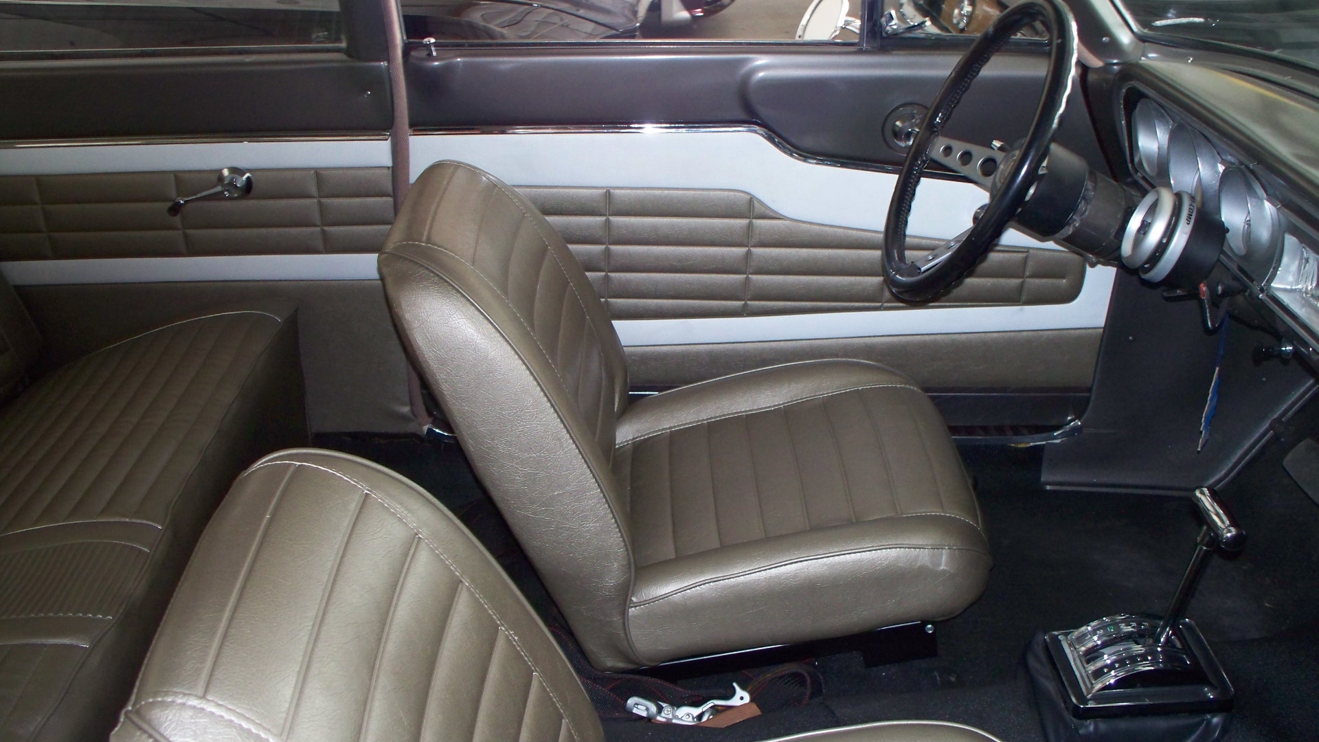 Interior of a 1964 Ford Thunderbolt