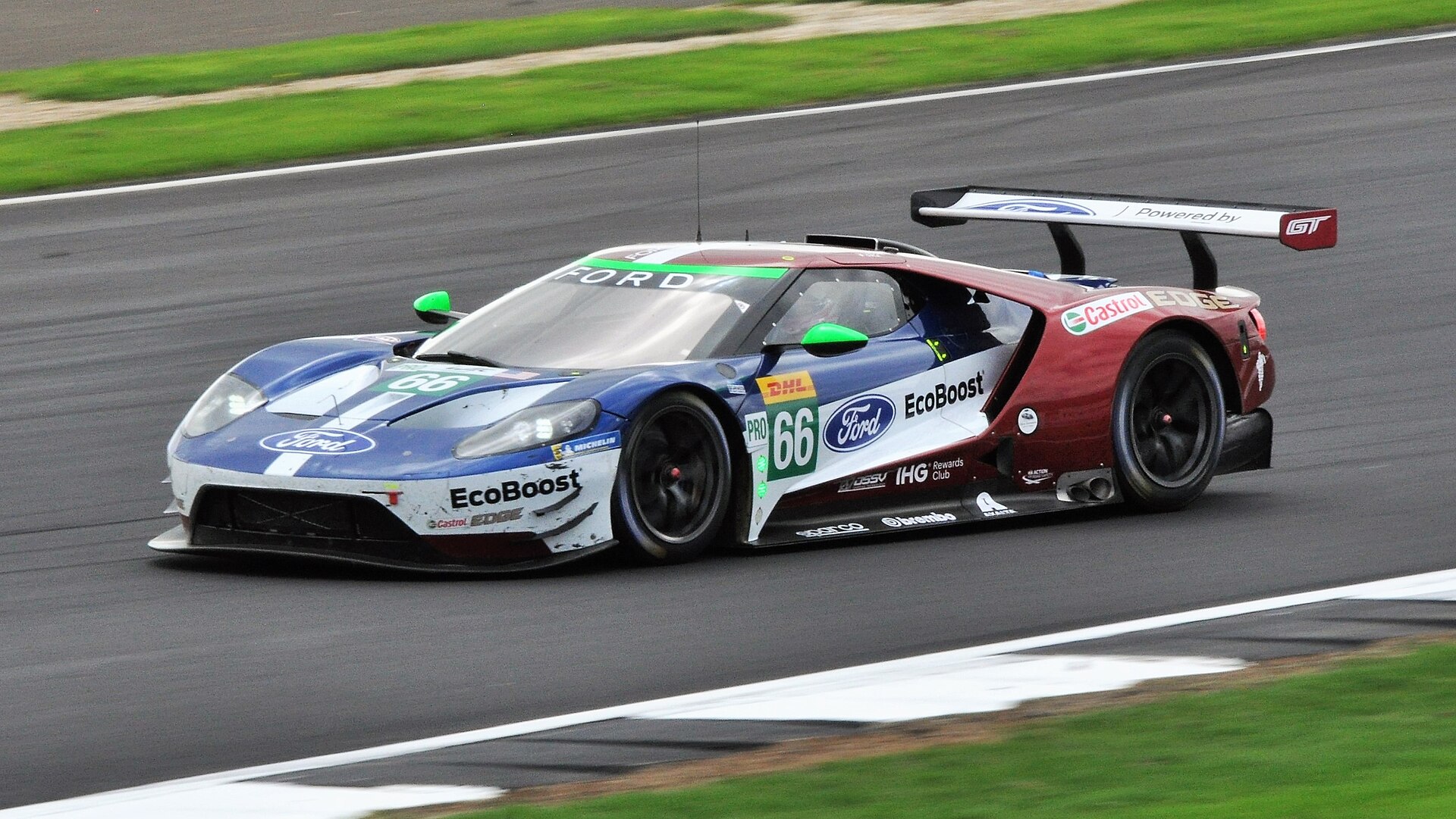 Ford GT GTE race car on track