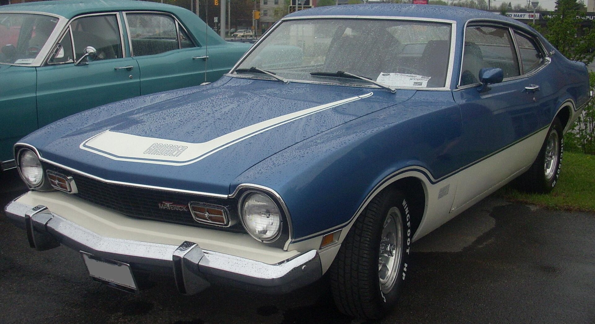 Ford Maverick Grabber of 1973 at a dealership display