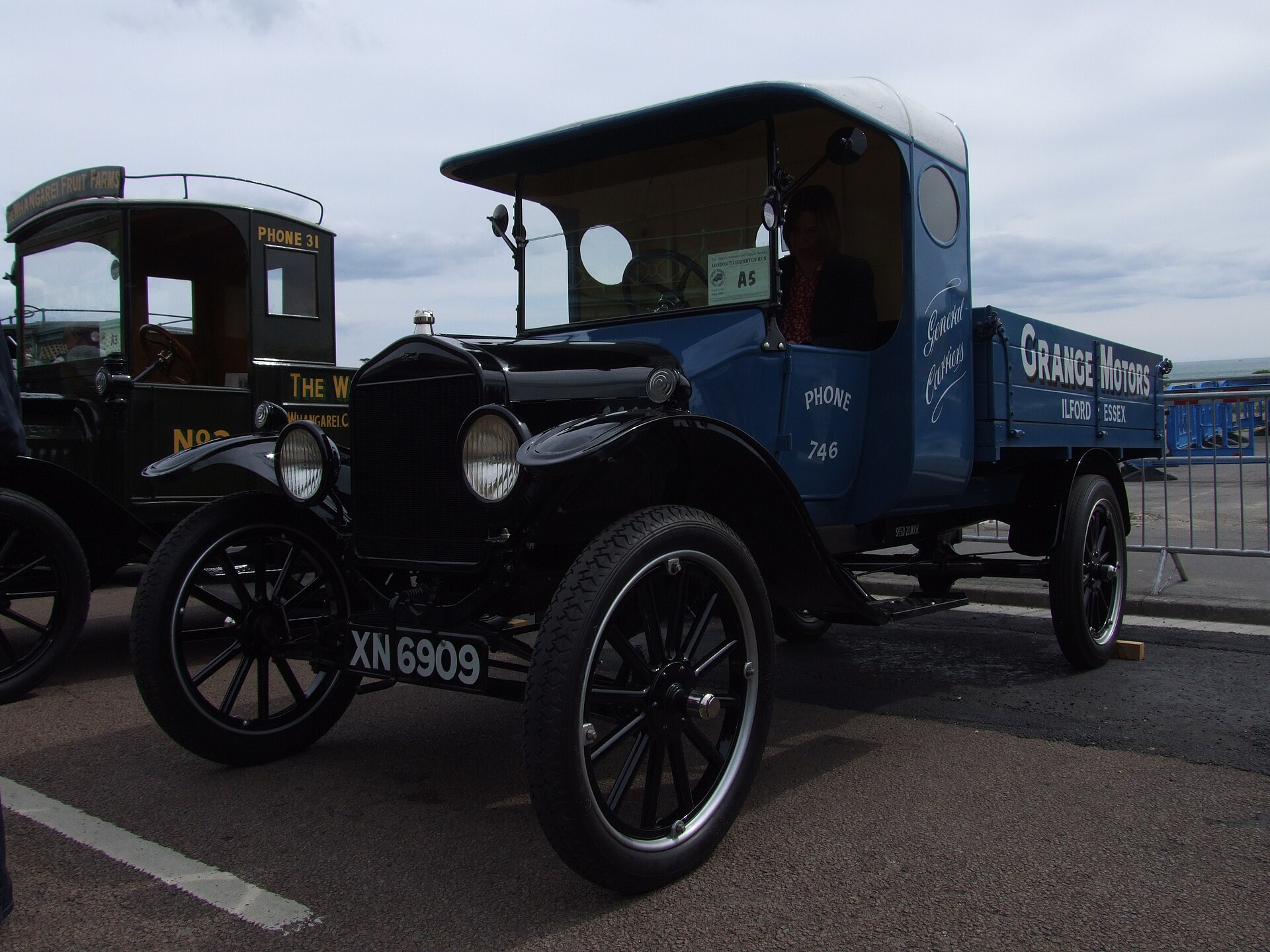 Ford Model TT one-ton lorry of 1921 on a British road run