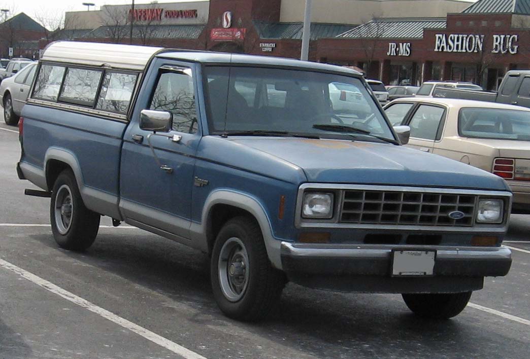 Early North American Ford Ranger compact pickup, side view
