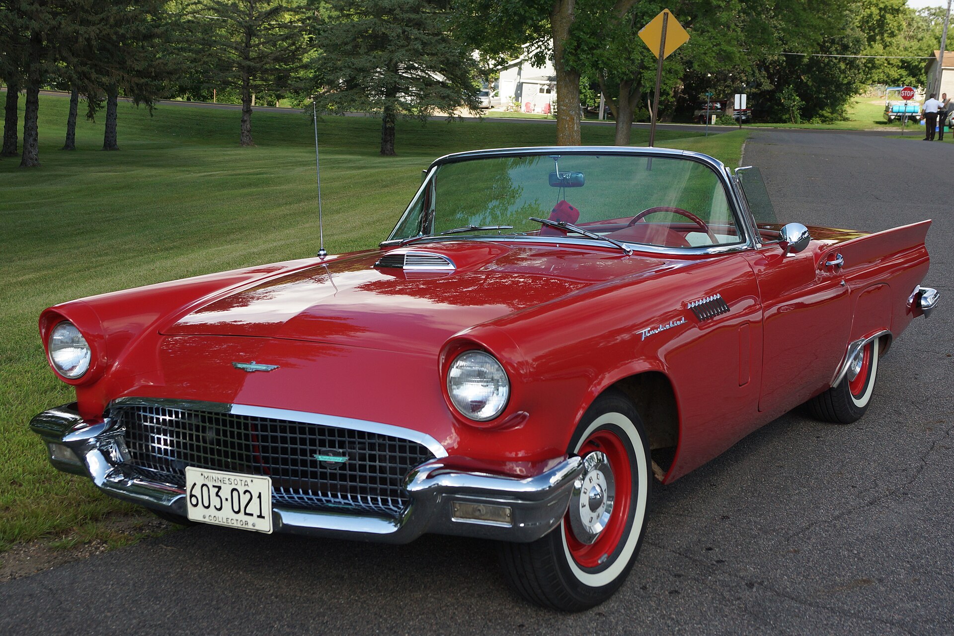 Ford Thunderbird of 1957, front three-quarter view