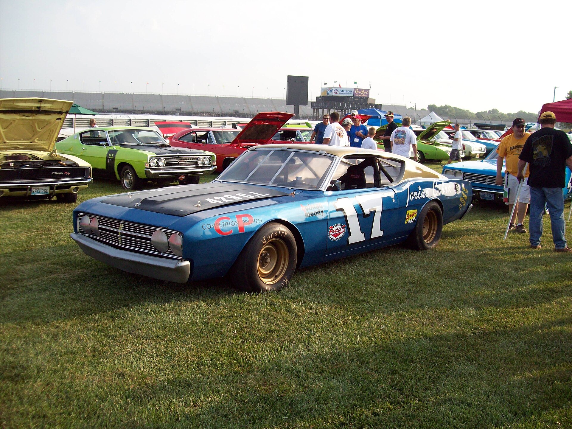 Replica of David Pearson's 1969 Ford Talladega NASCAR car