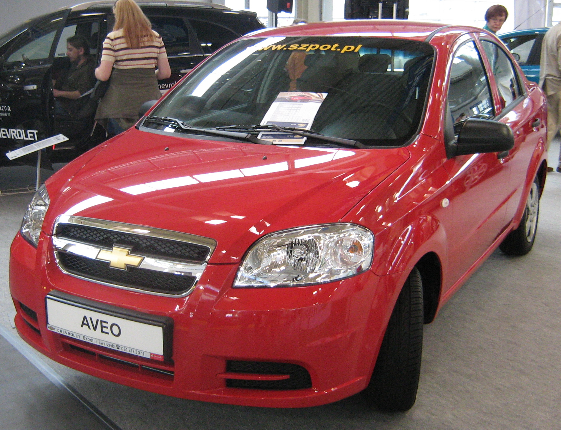 FSO-built Chevrolet Aveo saloon, front view