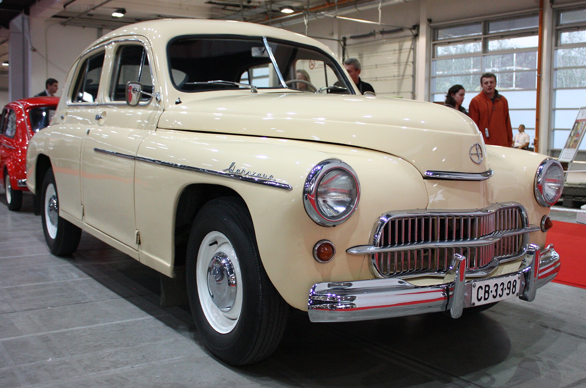 FSO Warszawa saloon at a classic car show