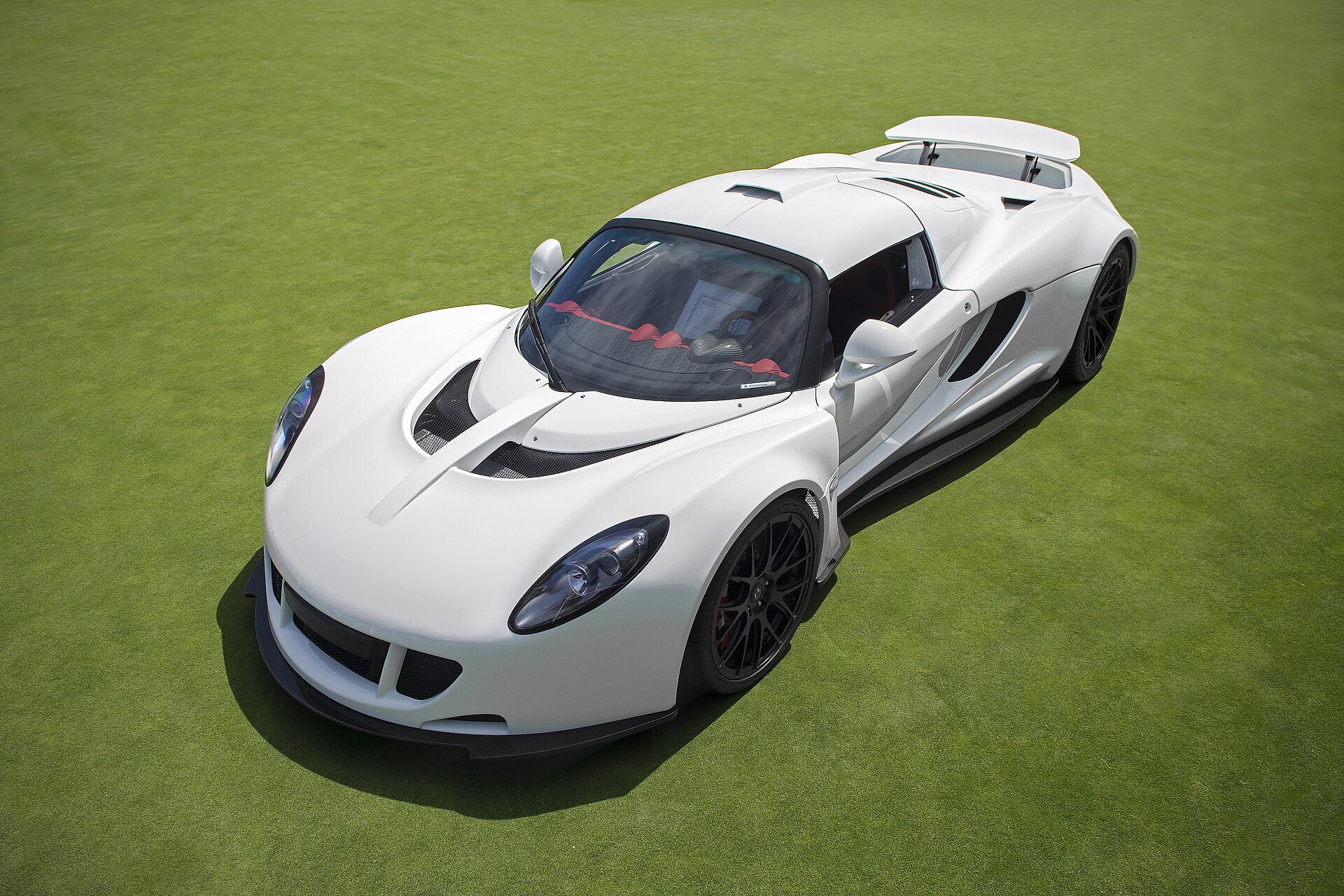 Hennessey Venom GT supercar, front view