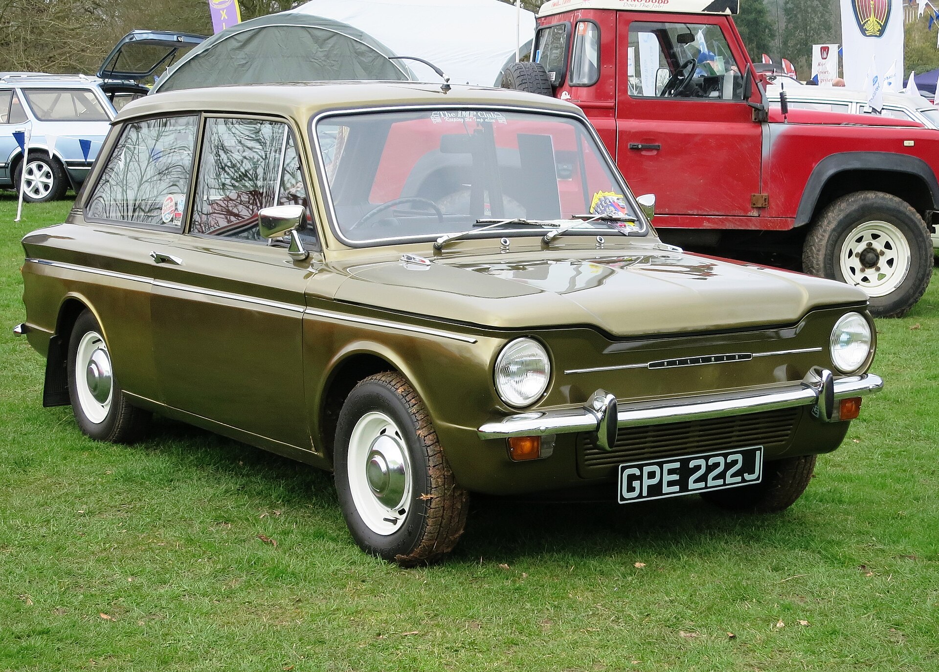 Hillman Imp small saloon, front three-quarter view