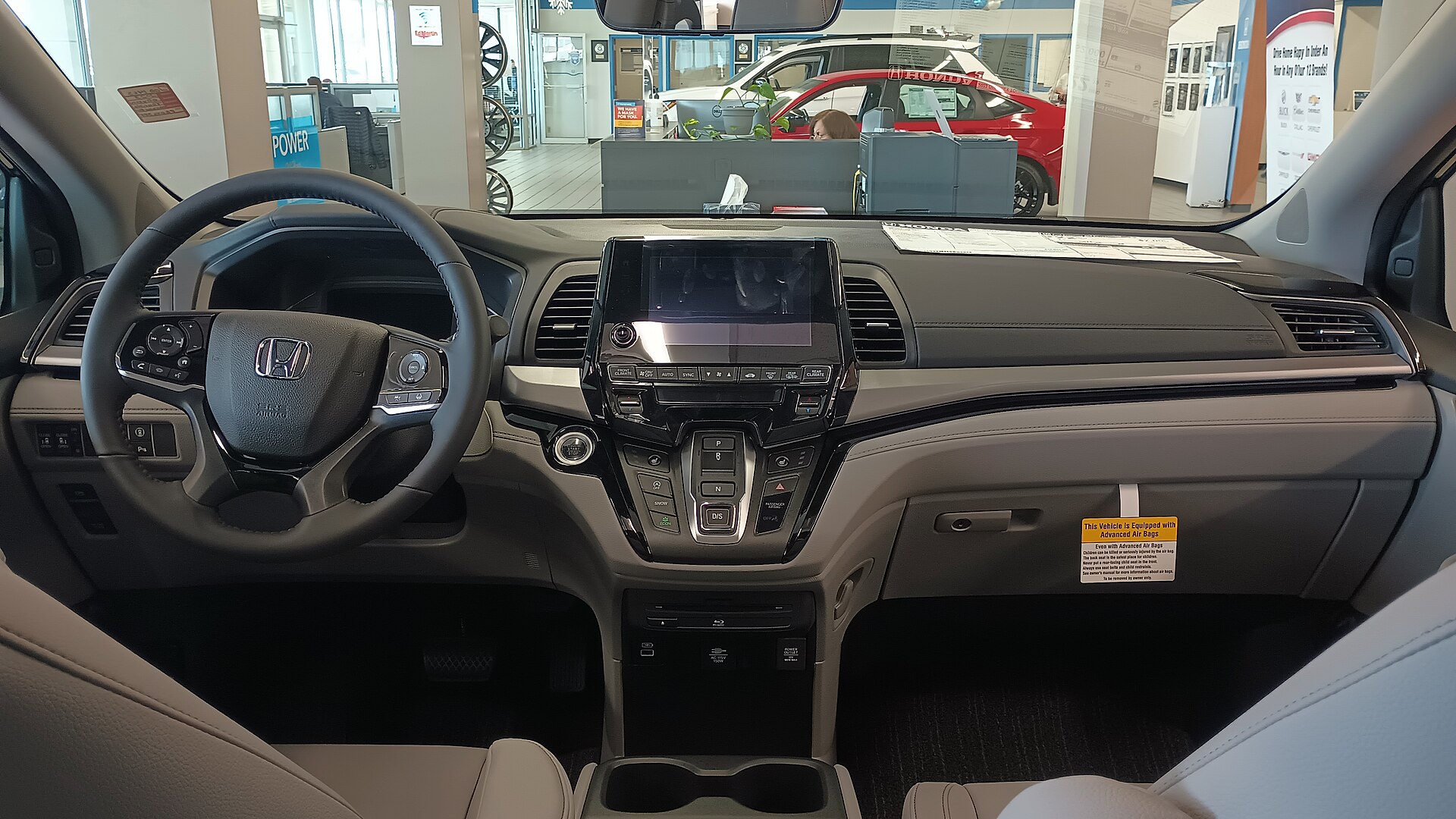 Interior of the Honda Odyssey RL6