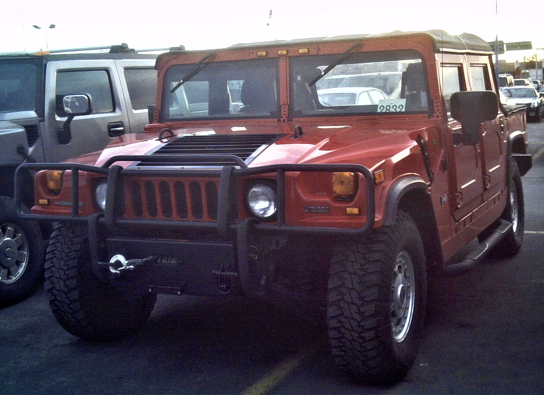 Hummer H1 Alpha convertible with soft top removed