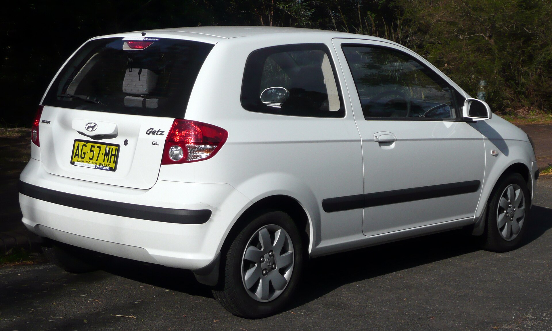Early Hyundai Getz three-door hatchback