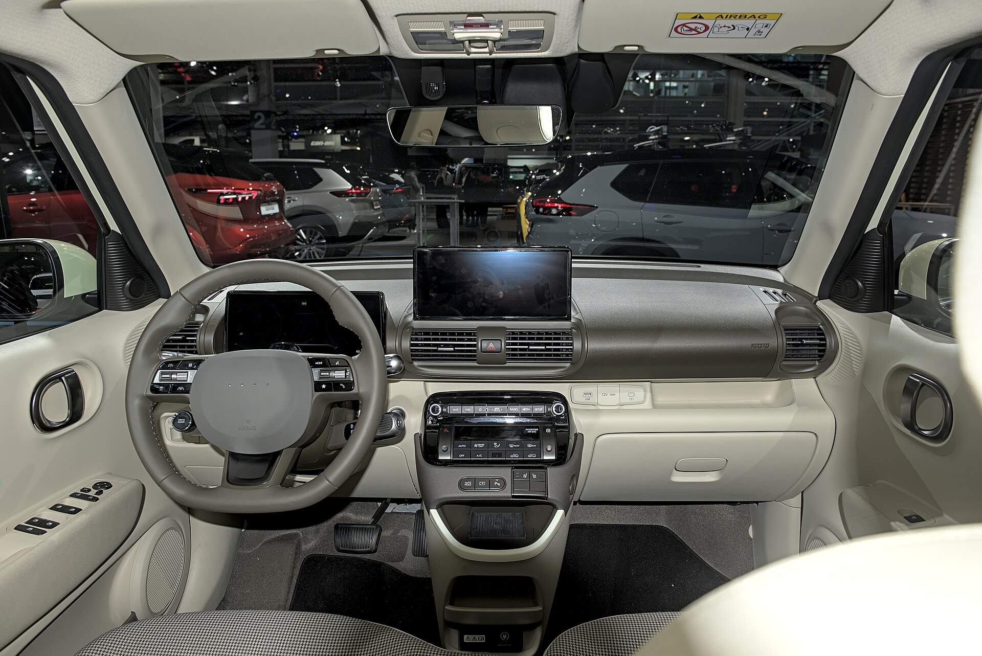 Hyundai Inster on a show stand