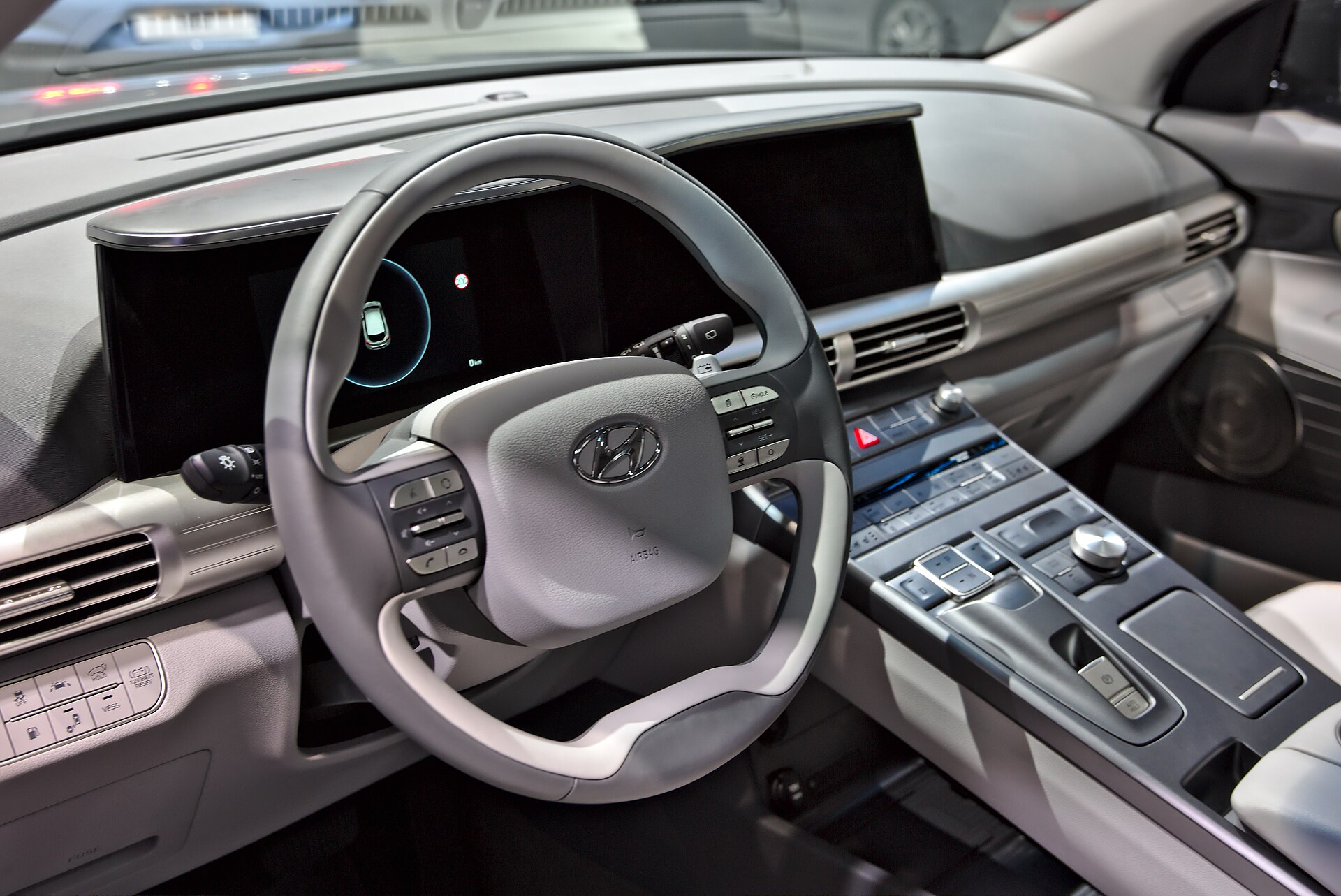 Dashboard of the Hyundai NEXO