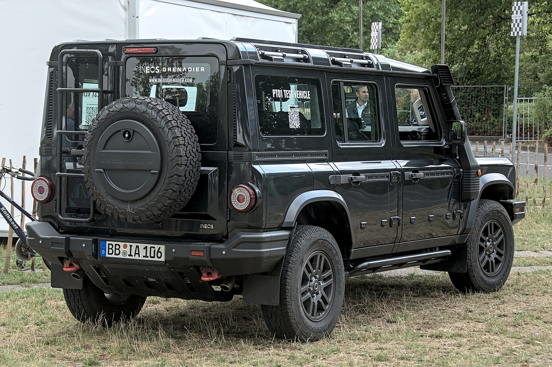 Ineos Grenadier, rear three-quarter view
