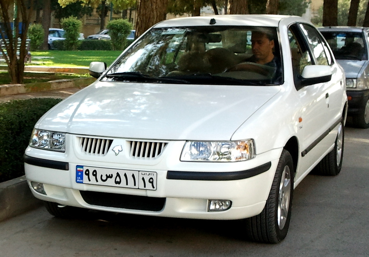 Silver IKCO Samand LX saloon parked in Kermanshah