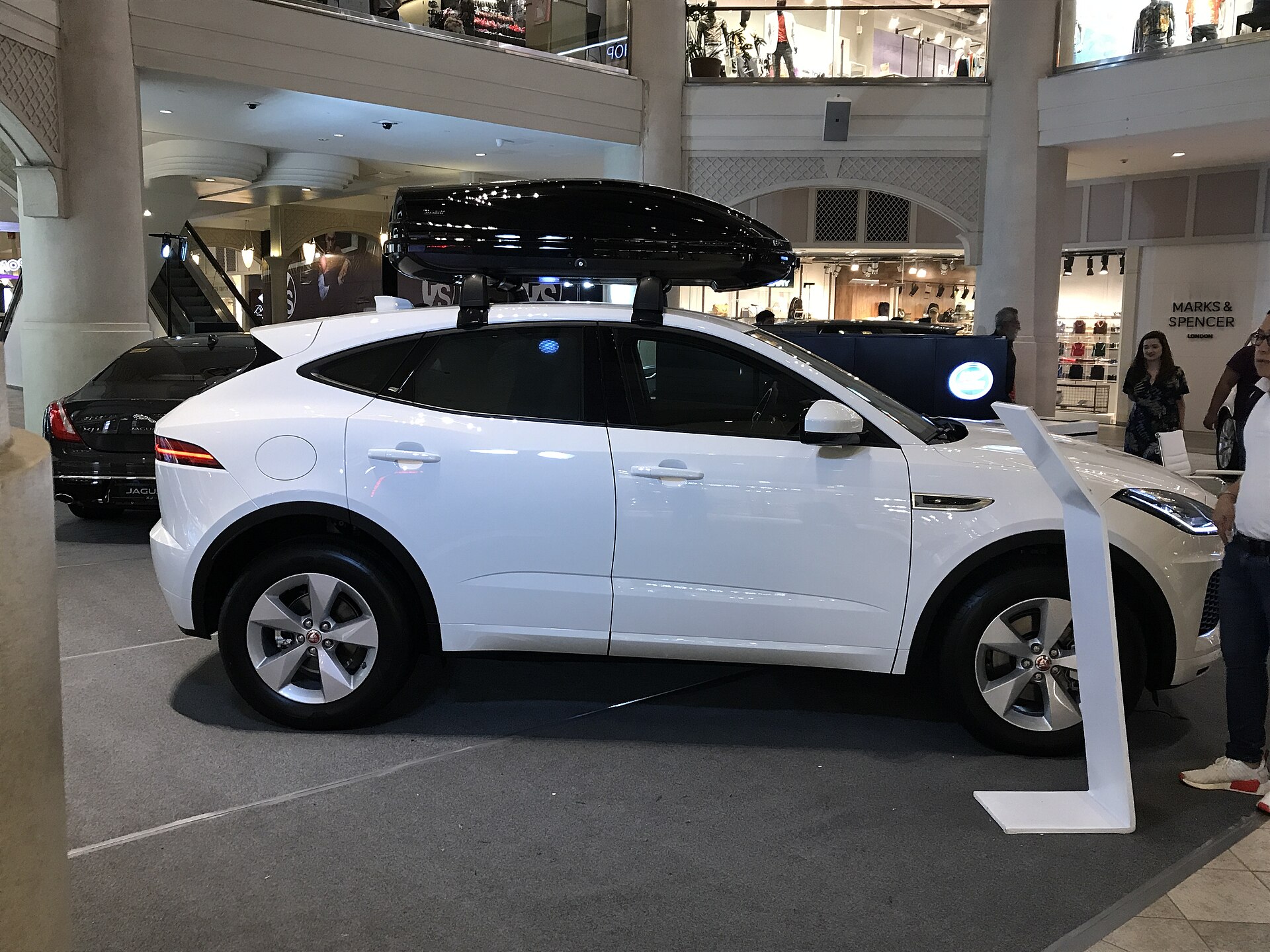 Side view of a Jaguar E-Pace