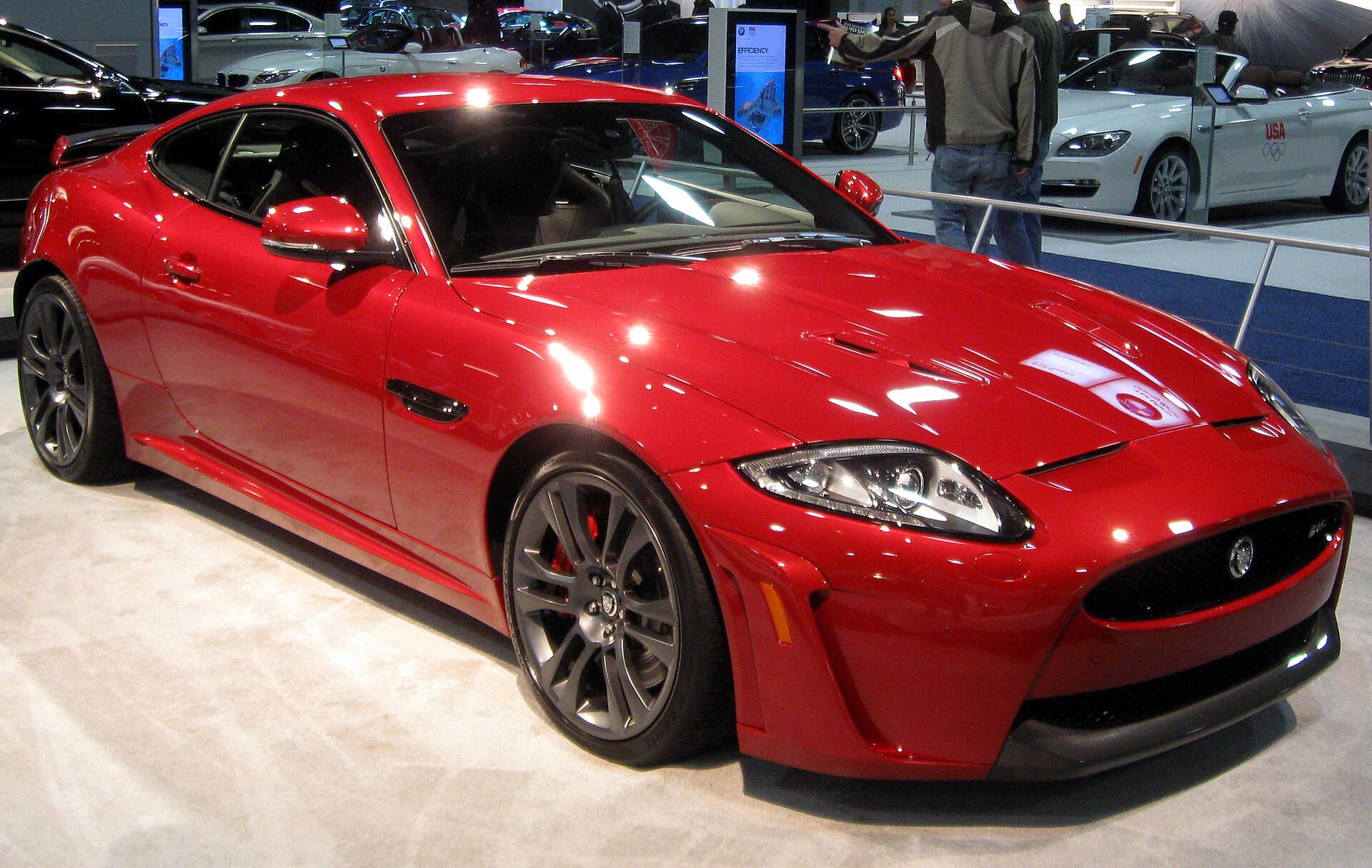 Jaguar XKR-S coupé at a motor show