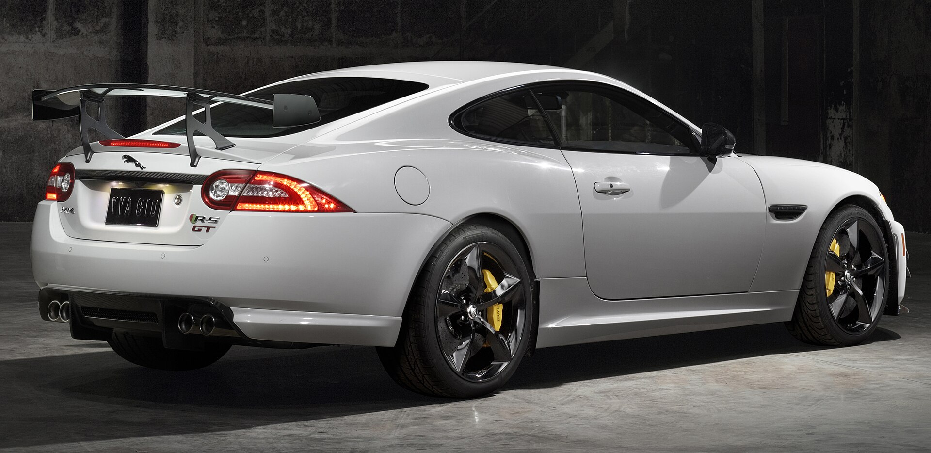 Jaguar XKR-S GT with large rear wing