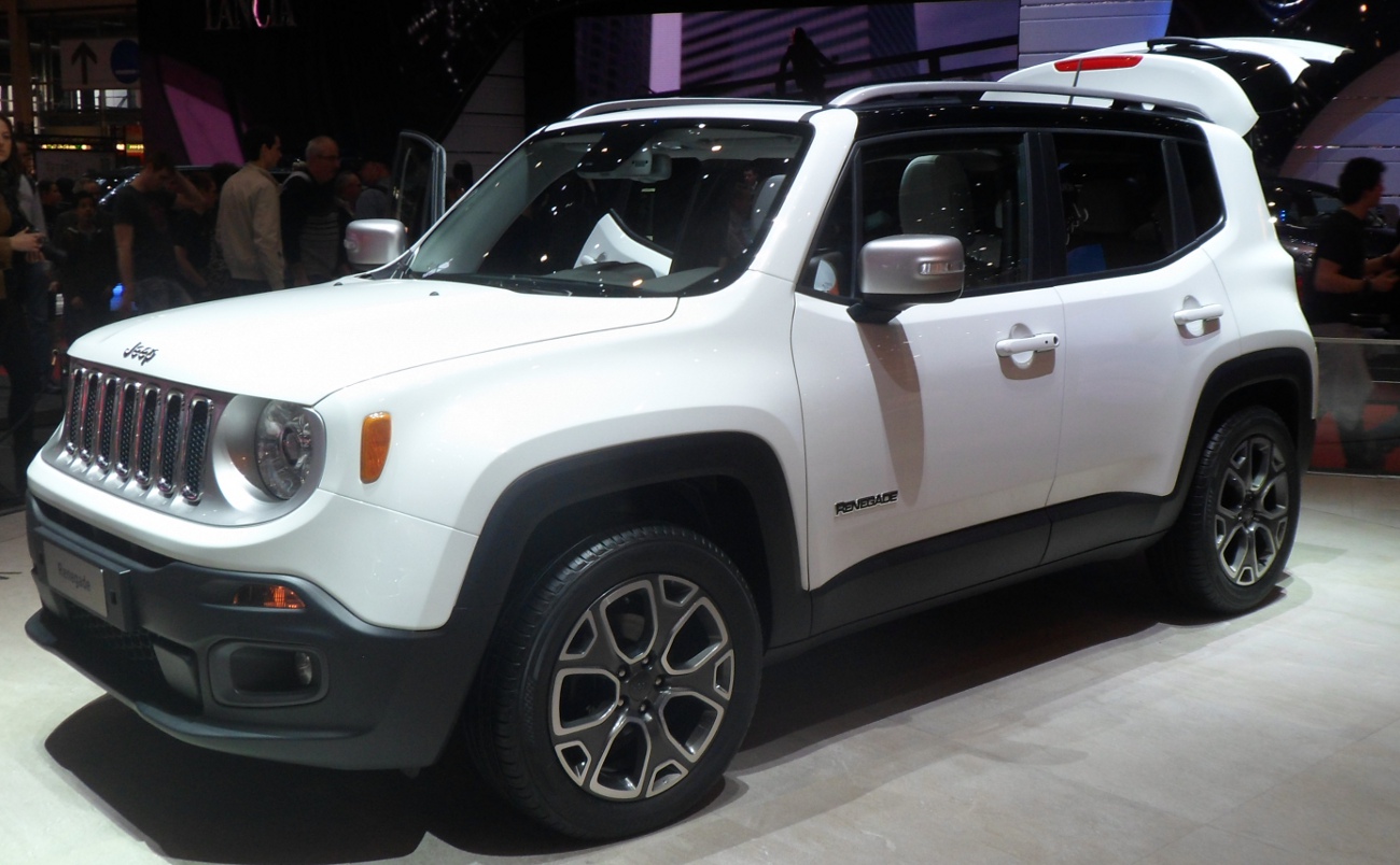 Jeep Renegade on the Geneva show stand in 2014